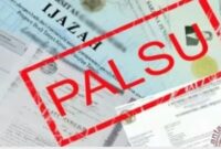 Ilustrasi Ijazah Palsu. [langsa.klikindonesia.co]
