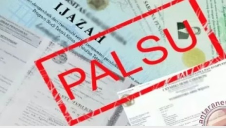 Ilustrasi Ijazah Palsu. [langsa.klikindonesia.co]
