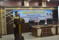 Caption: Walikota Langsa, Jeffry Sentana S Putra, SE membuka secara resmi Forum Konsultasi Publik Rancangan Awal RPJMD kota Langsa 2025-2030 (doc)-langsa.klikindonesia.co