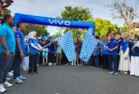 Caption: Pelepasan peserta PANWalk oleh Sekretaris PAN Aceh  Jeffry Sentana S Putra dan Ketua Panitia Melvita