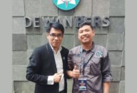 Caption: Ketua DPD PJS Jambi, Wahyu Jati Syawaludin saat bersama Ketum DPP PJS, Mahmud Marhaba