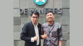 Caption: Ketua DPD PJS Jambi, Wahyu Jati Syawaludin saat bersama Ketum DPP PJS, Mahmud Marhaba