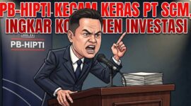 Caption: Karikatur Rusmin Abdul Gani Ketua Umum PB-HIPTI