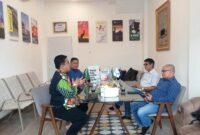 Caption: Pengurus DPP PJS diterima Ketua Dewan Kehormatan DPP PJS, Farid Aljawi di kantor Tursina Tour, Selasa (05/05/2026) di Jakarta
